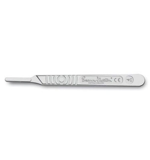 Manche de bistouri en acier inoxydable n°4 MDR