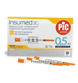 Seringues à insuline Insumed - 0,5 ml