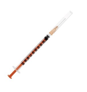 Seringue à insuline avec aiguille 1ml - 25G x 16 mm