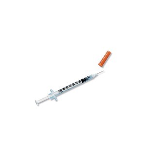 Seringue à insuline 1 ml 29 G (aiguille 12,7 mm)