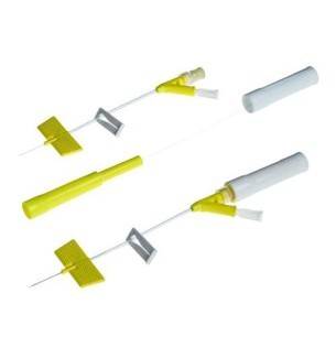Cathéter BD Saf-T Intima En Y - 24 G - Ø Ext. 0,7 mm - L 19 mm - Jaune