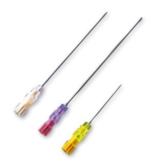 Aiguilles spinales BD Yale™ - 25 G- Longueur 90 mm - Bleues