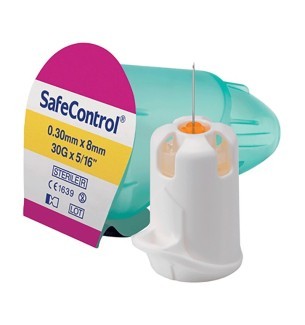 Aiguille sécurisée Ateria SafeControl - 30 G /  8 mm