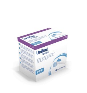 Aiguille Unifine Pentips pour stylo à insuline - 31 G  / 8 mm