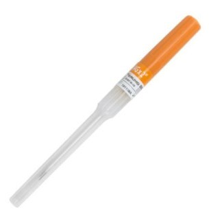 Catheter court droit Surflo 14 G - Orange