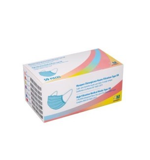 Masque chirurgicaux Bleu type 2R x50