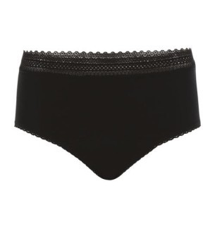 Culotte règles taille haute Noir  T36/38