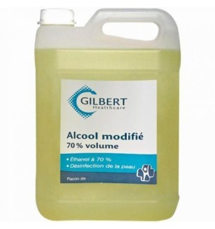 Alcool à 70° vol. 5 litres.