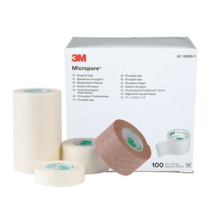 Sparadrap 3M™ Micropore™ sans dévidoir 5 m x 2,5 cm