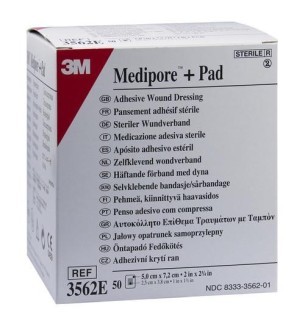 Medipore+Pad stérile avec compresse 5 x 7,2 cm