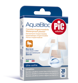 Pansement Aquabloc Pic Solution assortis 20 pièces