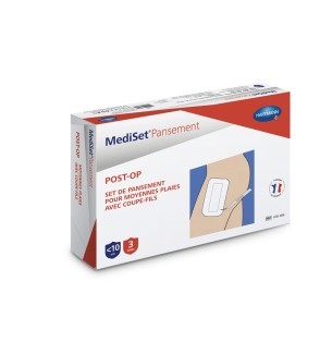 Pansements post-op / Plaies moyennes avec coupe-fils MediSet