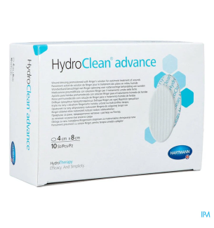 Pansement irrigo-absorbant HydroClean Advance ovale 4 x 8 cm
