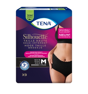TENA Silhouette - Taille haute Normal Noir - Taille M