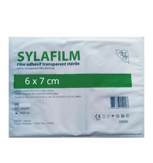 Pansement film adhésif transparent stérile Sylafilm 6 x 7 cm