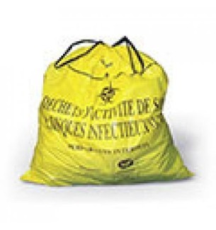 Sac lien coulissant pour Dasri 30 L, 500 x 650 mm, 20 microns - Le carton de 500.