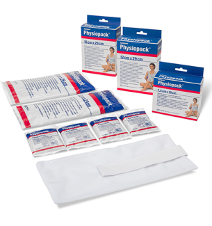 Poche de gel réutilisable chaud/froid Actimove Physiopack 7,5 cm x 10 cm avec housse