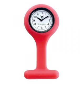 Montre infirmiere silicone corail