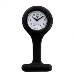 Montre infirmiere silicone carbone