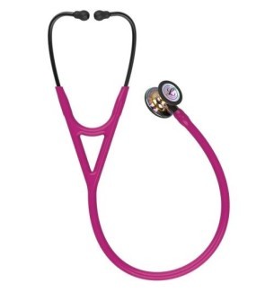 Stéthoscope Cardiology IV - Rainbow Brillant Edition - Double pavillon - Framboise