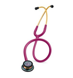 Stéthoscope Classic III - Edition Rainbow - Double pavillon - Framboise