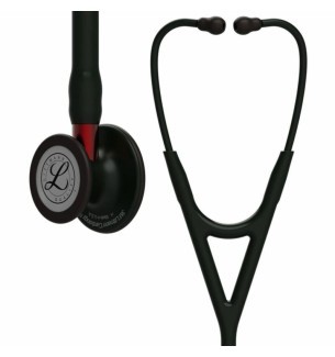 Stéthoscope Cardiology IV - Black Edition - Double pavillon - Noir/Rouge