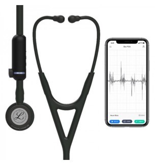 Stéthoscope numérique Littmann Core - Edition Miroir - Double pavillon - Noir