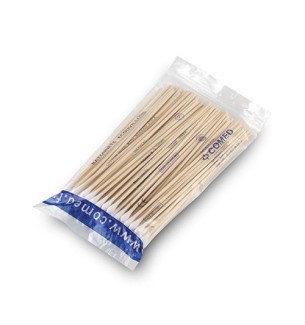 Bâtonnets écouvillons bois 15 cm