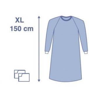 Casaque de chirurgie XL + 2 essuie-mains