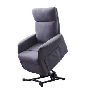 Fauteuil releveur économique Pico Micro - Microfibre - Gris - Livorno