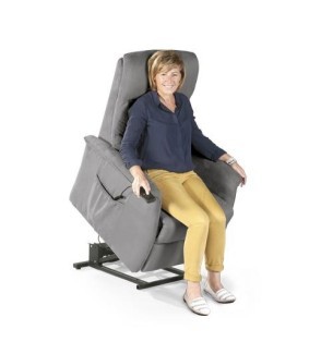 Fauteuil releveur confort Initio - Microfibre Gris - Livorno