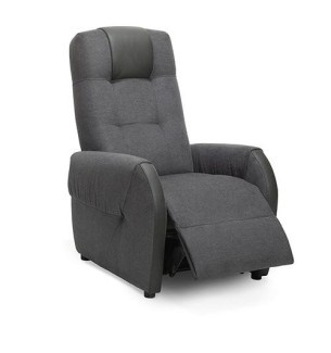 Fauteuil releveur Extra Confort Victor - Tissu/PVC Gris - 2 moteurs