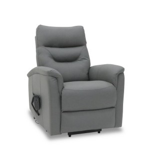Fauteuil releveur 2 moteurs Basil PU imitation cuir galet