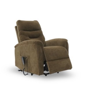 Fauteuil releveur 2 moteurs Georges Velours maille Brun