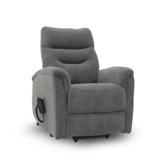 Fauteuil releveur 2 moteurs Georges Velours maille Gris