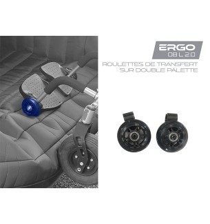 Roulette de transfert sur repose-pieds